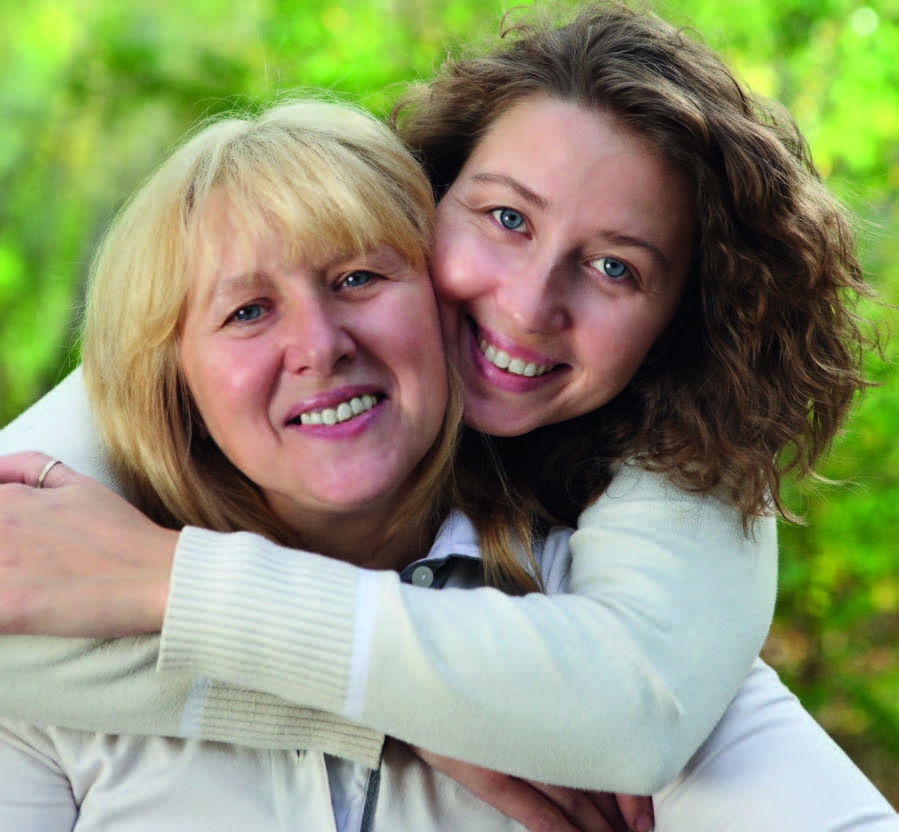 Mor och dotter med ileostomi